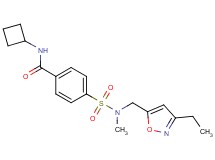N-cyclobutyl-4-{[[(3-ethyl-5-isoxazolyl)methyl](methyl)amino]sulfonyl}benzamide
