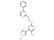 5-methyl-4-(1-methyl-1H-pyrazol-4-yl)-N-[2-(4-phenylpyrimidin-2-yl)ethyl]pyrimidin-2-amine