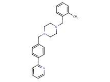 1-(2-methylbenzyl)-4-[4-(2-pyridinyl)benzyl]piperazine