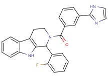 1-(2-fluorophenyl)-2-[3-(1H-imidazol-2-yl)benzoyl]-2,3,4,9-tetrahydro-1H-beta-carboline