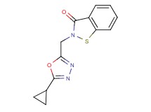 2-[(5-cyclopropyl-1,3,4-oxadiazol-2-yl)methyl]-1,2-benzisothiazol-3(2H)-one