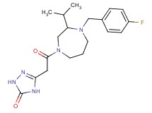5-{2-[4-(4-fluorobenzyl)-3-isopropyl-1,4-diazepan-1-yl]-2-oxoethyl}-2,4-dihydro-3H-1,2,4-triazol-3-one