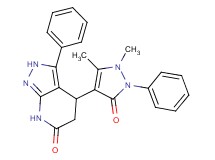 4-(1,5-dimethyl-3-oxo-2-phenyl-2,3-dihydro-1H-pyrazol-4-yl)-3-phenyl-2,4,5,7-tetrahydro-6H-pyrazolo[3,4-b]pyridin-6-one