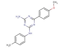 6-(4-methoxyphenyl)-N-(4-methylphenyl)-1,3,5-triazine-2,4-diamine
