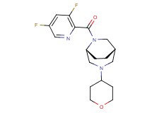 (1S*,5R*)-6-[(3,5-difluoro-2-pyridinyl)carbonyl]-3-(tetrahydro-2H-pyran-4-yl)-3,6-diazabicyclo[3.2.2]nonane