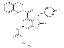 N-[7-(3,4-dihydro-2(1H)-isoquinolinylcarbonyl)-1-(4-fluorobenzyl)-1H-benzimidazol-5-yl]-2-methoxyacetamide