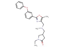 1-ethyl-4-[(methyl{[5-methyl-2-(3-phenoxyphenyl)-1,3-oxazol-4-yl]methyl}amino)methyl]-2-pyrrolidinone