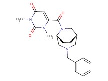6-{[(1S*,5R*)-3-benzyl-3,6-diazabicyclo[3.2.2]non-6-yl]carbonyl}-1,3-dimethylpyrimidine-2,4(1H,3H)-dione