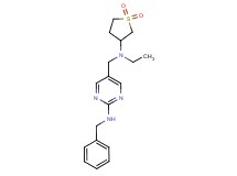 N-benzyl-5-{[(1,1-dioxidotetrahydro-3-thienyl)(ethyl)amino]methyl}-2-pyrimidinamine