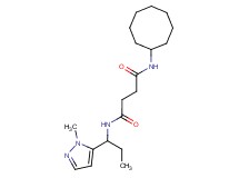 N-cyclooctyl-N'-[1-(1-methyl-1H-pyrazol-5-yl)propyl]succinamide