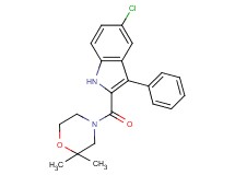 5-chloro-2-[(2,2-dimethyl-4-morpholinyl)carbonyl]-3-phenyl-1H-indole