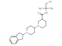 1'-(2,3-dihydro-1H-inden-2-yl)-N-(2-hydroxy-1,1-dimethylethyl)-1,4'-bipiperidine-3-carboxamide