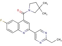 4-[(3,3-dimethylpyrrolidin-1-yl)carbonyl]-2-(2-ethylpyrimidin-5-yl)-6-fluoroquinoline