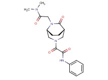 2-{(1S*,5R*)-6-[2-(dimethylamino)-2-oxoethyl]-7-oxo-3,6-diazabicyclo[3.2.2]non-3-yl}-2-oxo-N-phenylacetamide