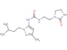N-[3-methyl-1-(3-methylbutyl)-1H-pyrazol-5-yl]-N'-[2-(2-oxoimidazolidin-1-yl)ethyl]urea
