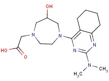 {4-[2-(dimethylamino)-5,6,7,8-tetrahydroquinazolin-4-yl]-6-hydroxy-1,4-diazepan-1-yl}acetic acid