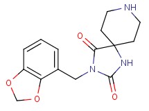 3-(1,3-benzodioxol-4-ylmethyl)-1,3,8-triazaspiro[4.5]decane-2,4-dione
