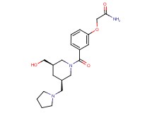 2-(3-{[(3R*,5R*)-3-(hydroxymethyl)-5-(pyrrolidin-1-ylmethyl)piperidin-1-yl]carbonyl}phenoxy)acetamide