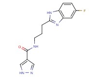 N-[3-(5-fluoro-1H-benzimidazol-2-yl)propyl]-1H-pyrazole-4-carboxamide
