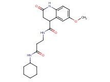 N-[3-(cyclohexylamino)-3-oxopropyl]-6-methoxy-2-oxo-1,2,3,4-tetrahydroquinoline-4-carboxamide