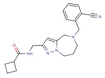 N-{[5-(2-cyanobenzyl)-5,6,7,8-tetrahydro-4H-pyrazolo[1,5-a][1,4]diazepin-2-yl]methyl}cyclobutanecarboxamide