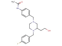 N-(4-{[4-(4-fluorobenzyl)-3-(2-hydroxyethyl)-1-piperazinyl]methyl}phenyl)acetamide