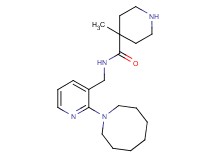 N-[(2-azocan-1-ylpyridin-3-yl)methyl]-4-methylpiperidine-4-carboxamide