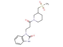 1-(3-{3-[(methylsulfonyl)methyl]piperidin-1-yl}-3-oxopropyl)-1,3-dihydro-2H-benzimidazol-2-one