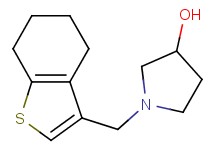 1-(4,5,6,7-tetrahydro-1-benzothien-3-ylmethyl)-3-pyrrolidinol trifluoroacetate (salt)