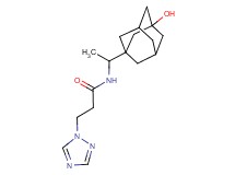 N-[1-(3-hydroxy-1-adamantyl)ethyl]-3-(1H-1,2,4-triazol-1-yl)propanamide