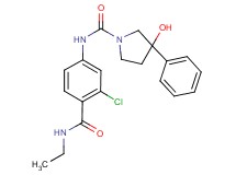 N-{3-chloro-4-[(ethylamino)carbonyl]phenyl}-3-hydroxy-3-phenylpyrrolidine-1-carboxamide