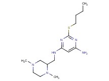 2-(butylthio)-N-[(1,4-dimethylpiperazin-2-yl)methyl]pyrimidine-4,6-diamine