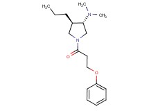 (3S*,4R*)-N,N-dimethyl-1-(3-phenoxypropanoyl)-4-propyl-3-pyrrolidinamine