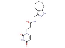 3-(2,4-dioxo-3,4-dihydropyrimidin-1(2H)-yl)-N-(1,4,5,6,7,8-hexahydrocyclohepta[c]pyrazol-3-ylmethyl)propanamide