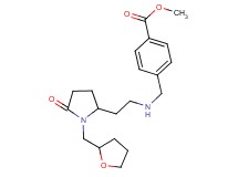 methyl 4-[({2-[5-oxo-1-(tetrahydro-2-furanylmethyl)-2-pyrrolidinyl]ethyl}amino)methyl]benzoate