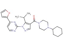 2-{4-[(4-cyclohexyl-1-piperazinyl)carbonyl]-5-isopropyl-1H-pyrazol-1-yl}-4-(2-furyl)pyrimidine