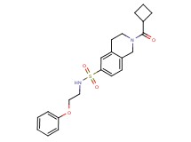 2-(cyclobutylcarbonyl)-N-(2-phenoxyethyl)-1,2,3,4-tetrahydroisoquinoline-6-sulfonamide