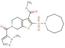 methyl 2-(1-azocanylsulfonyl)-6-[(1-methyl-1H-pyrazol-5-yl)carbonyl]-4,5,6,7-tetrahydrothieno[2,3-c]pyridine-3-carboxylate