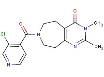 7-(3-chloroisonicotinoyl)-2,3-dimethyl-3,5,6,7,8,9-hexahydro-4H-pyrimido[4,5-d]azepin-4-one