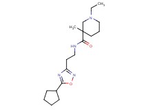 N-[2-(5-cyclopentyl-1,2,4-oxadiazol-3-yl)ethyl]-1-ethyl-3-methyl-3-piperidinecarboxamide