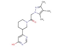 6-{1-[(3,4,5-trimethyl-1H-pyrazol-1-yl)acetyl]piperidin-3-yl}pyrimidin-4-ol