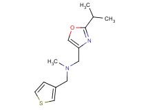 1-(2-isopropyl-1,3-oxazol-4-yl)-N-methyl-N-(3-thienylmethyl)methanamine