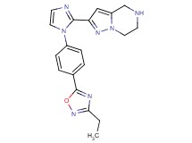 2-{1-[4-(3-ethyl-1,2,4-oxadiazol-5-yl)phenyl]-1H-imidazol-2-yl}-4,5,6,7-tetrahydropyrazolo[1,5-a]pyrazine hydrochloride