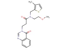 N-(2-methoxyethyl)-N-[(3-methyl-2-thienyl)methyl]-3-(4-oxoquinazolin-3(4H)-yl)propanamide