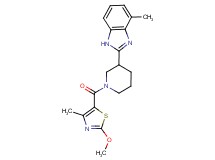 2-{1-[(2-methoxy-4-methyl-1,3-thiazol-5-yl)carbonyl]-3-piperidinyl}-4-methyl-1H-benzimidazole