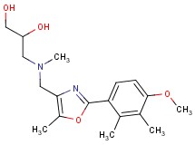 3-[{[2-(4-methoxy-2,3-dimethylphenyl)-5-methyl-1,3-oxazol-4-yl]methyl}(methyl)amino]propane-1,2-diol