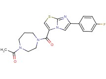 3-[(4-acetyl-1,4-diazepan-1-yl)carbonyl]-6-(4-fluorophenyl)imidazo[2,1-b][1,3]thiazole