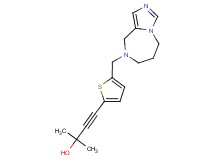 4-[5-(6,7-dihydro-5H-imidazo[1,5-a][1,4]diazepin-8(9H)-ylmethyl)-2-thienyl]-2-methylbut-3-yn-2-ol