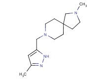 2-methyl-8-[(3-methyl-1H-pyrazol-5-yl)methyl]-2,8-diazaspiro[4.5]decane