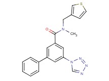 N-methyl-5-(1H-tetrazol-1-yl)-N-(3-thienylmethyl)-3-biphenylcarboxamide
